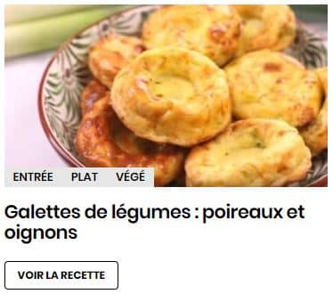 galettes légumes aux poireaux