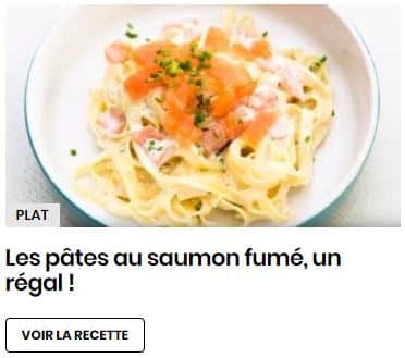 pâtes saumon fumé
