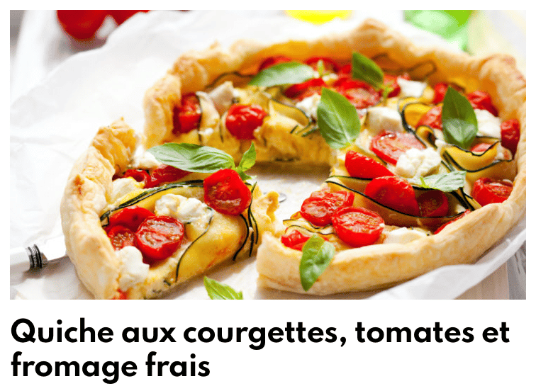 Quiche courgettes tomates
