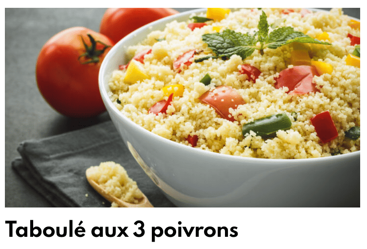 Taboulé 3 poivrons