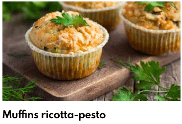 muffins ricotta pesto