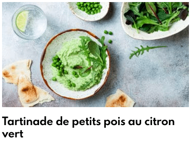 tartinade de petits pois
