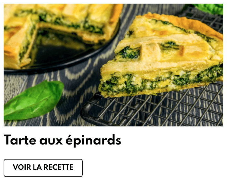 Tarte &eacute;pinards