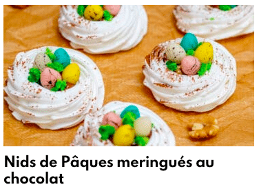Nids de Pâques meringués