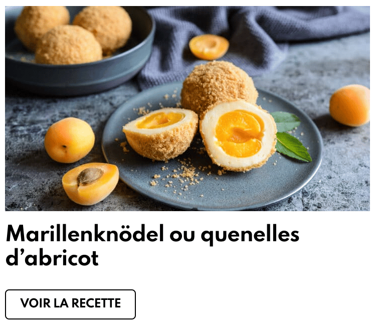 Marillenknödel ou quenelles d’abricot