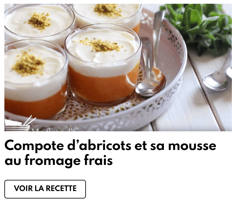 Compote abricot mousse