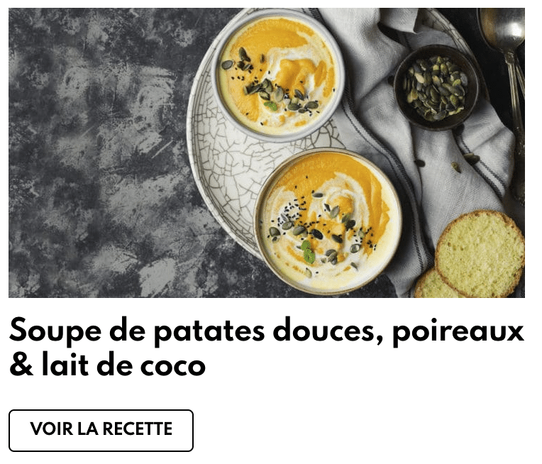 Velouté patates douces