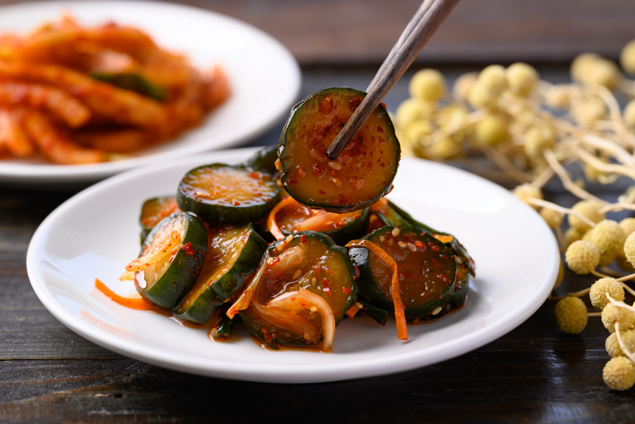 Ce qui rend cette salade de concombres coréenne irrésistible