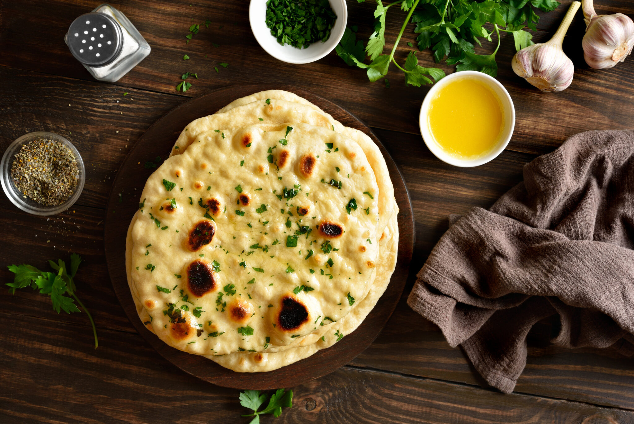 Cheese naan au kiri tout doux